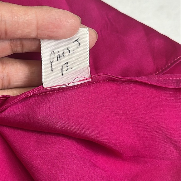 Talbots Women’s Size 8 Petite Pink Open Sleeve 100% Silk Blouse - Picture 13 of 13